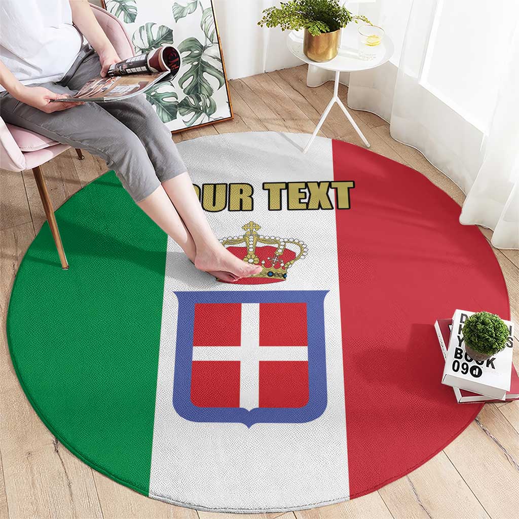 Personalized Italian Empire 1882-1960 Round Carpet Flag Color Inspiration - Wonder Print Shop