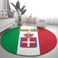 Personalized Italian Empire 1882-1960 Round Carpet Flag Color Inspiration - Wonder Print Shop