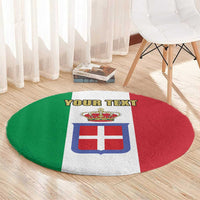 Personalized Italian Empire 1882-1960 Round Carpet Flag Color Inspiration - Wonder Print Shop