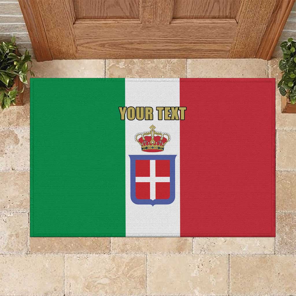 Personalized Italian Empire 1882-1960 Rubber Doormat Flag Color Inspiration - Wonder Print Shop