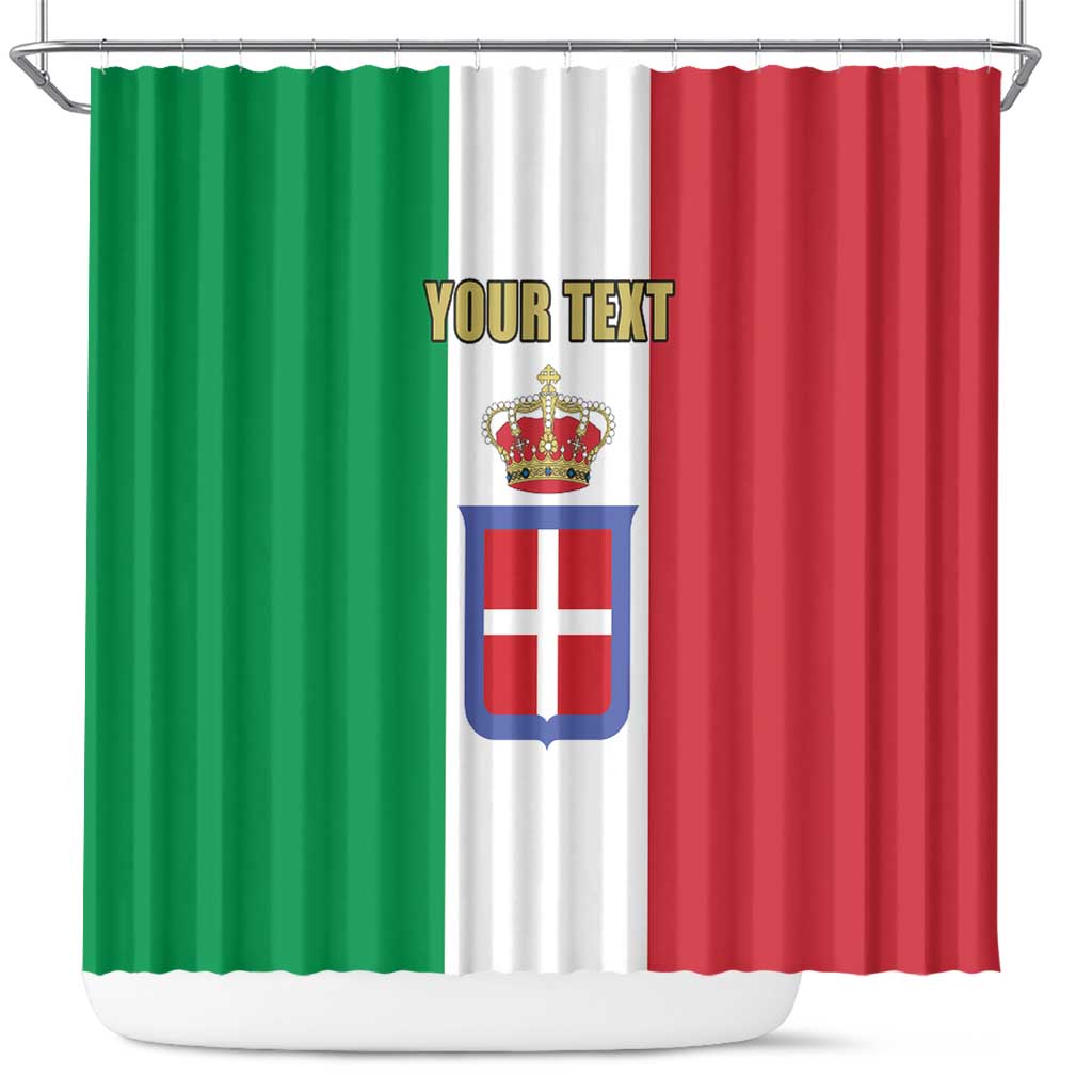 Personalized Italian Empire 1882-1960 Shower Curtain Flag Color Inspiration - Wonder Print Shop
