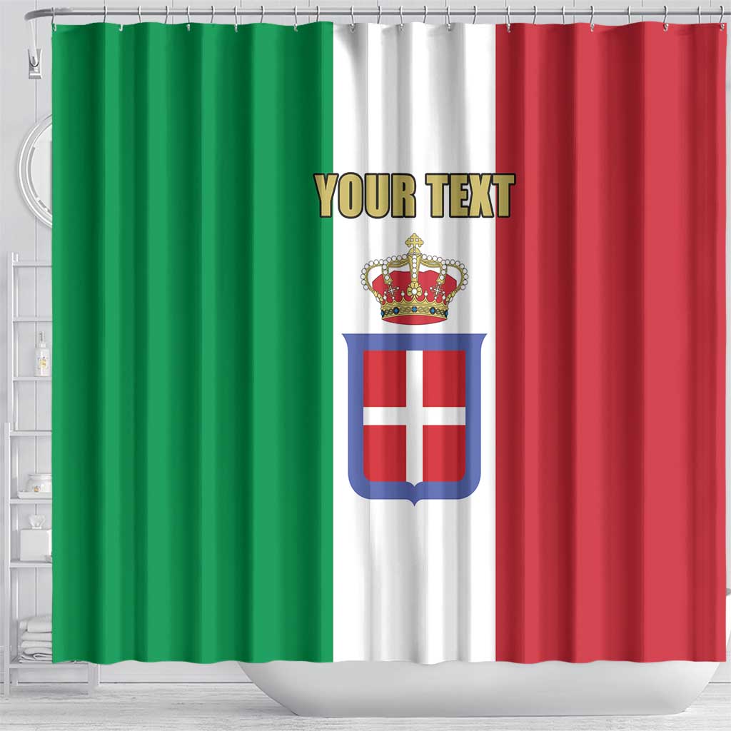 Personalized Italian Empire 1882-1960 Shower Curtain Flag Color Inspiration - Wonder Print Shop