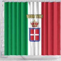 Personalized Italian Empire 1882-1960 Shower Curtain Flag Color Inspiration - Wonder Print Shop