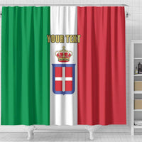 Personalized Italian Empire 1882-1960 Shower Curtain Flag Color Inspiration - Wonder Print Shop