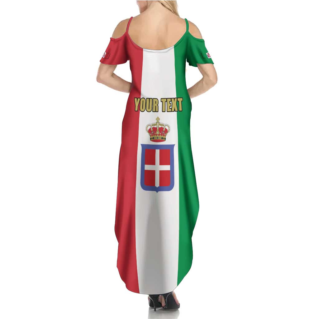 Personalized Italian Empire 1882-1960 Summer Maxi Dress Flag Color Inspiration - Wonder Print Shop