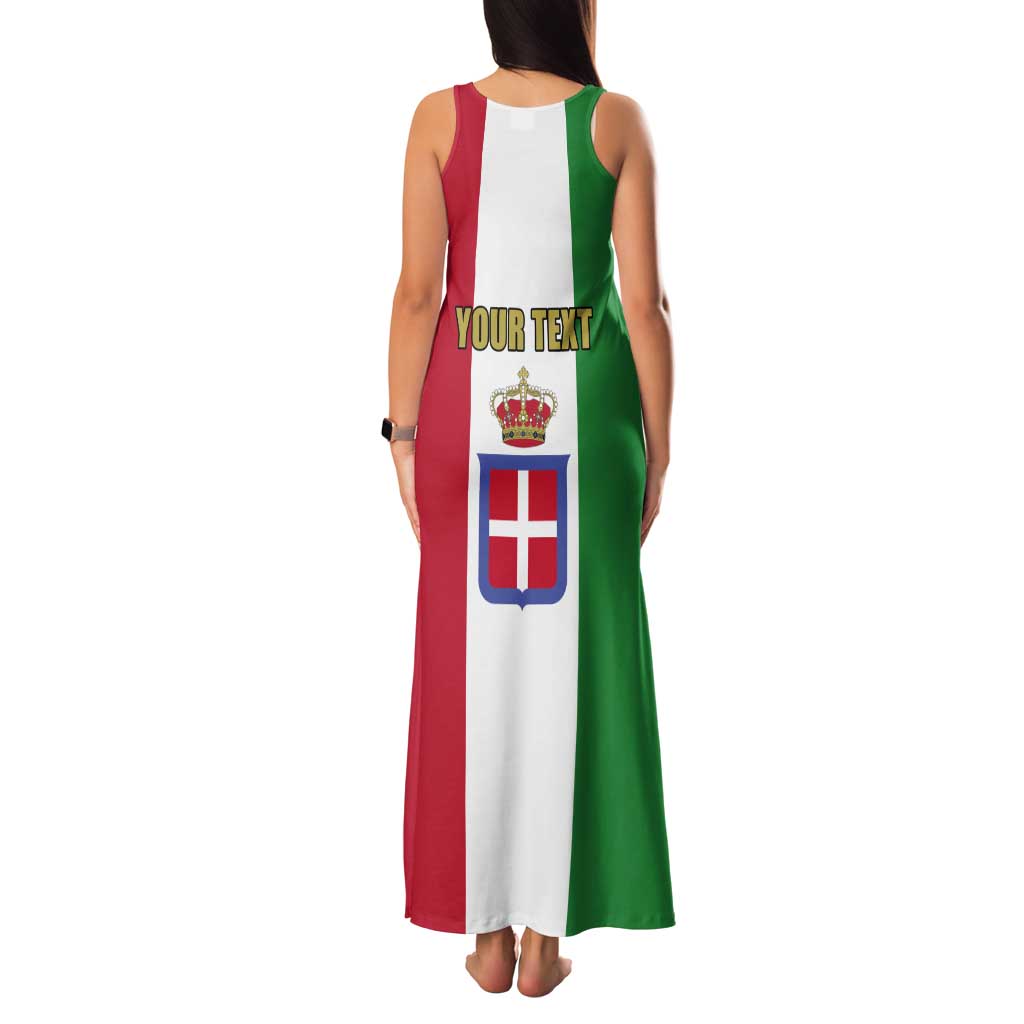 Personalized Italian Empire 1882-1960 Tank Maxi Dress Flag Color Inspiration - Wonder Print Shop