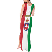 Personalized Italian Empire 1882-1960 Tank Maxi Dress Flag Color Inspiration - Wonder Print Shop