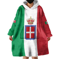 Personalized Italian Empire 1882-1960 Wearable Blanket Hoodie Flag Color Inspiration - Wonder Print Shop