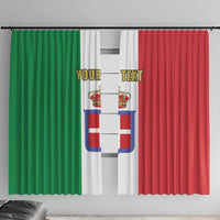 Personalized Italian Empire 1882-1960 Window Curtain Flag Color Inspiration - Wonder Print Shop