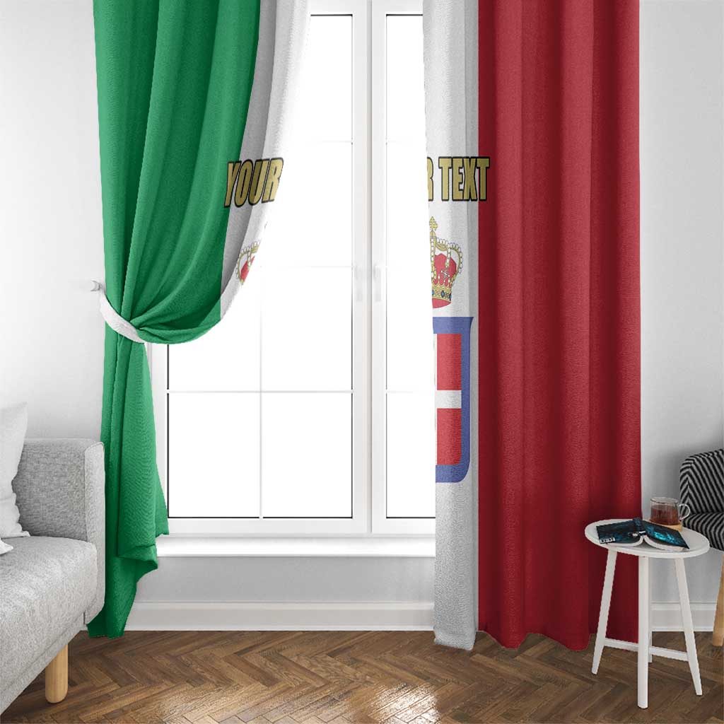Personalized Italian Empire 1882-1960 Window Curtain Flag Color Inspiration - Wonder Print Shop