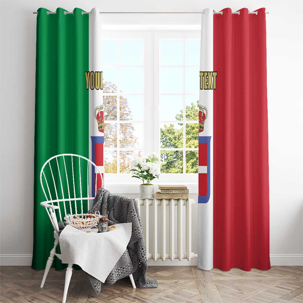 Personalized Italian Empire 1882-1960 Window Curtain Flag Color Inspiration - Wonder Print Shop