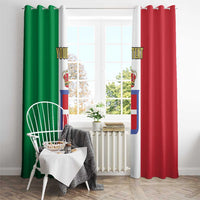 Personalized Italian Empire 1882-1960 Window Curtain Flag Color Inspiration - Wonder Print Shop