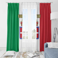 Personalized Italian Empire 1882-1960 Window Curtain Flag Color Inspiration - Wonder Print Shop