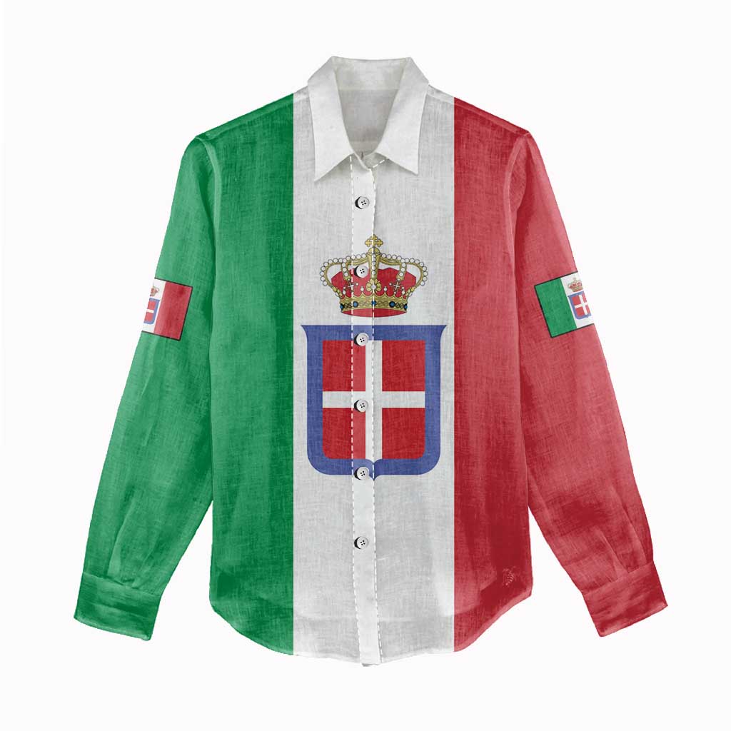 Personalized Italian Empire 1882-1960 Women Casual Shirt Flag Color Inspiration - Wonder Print Shop