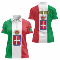 Personalized Italian Empire 1882-1960 Women Polo Shirt Flag Color Inspiration - Wonder Print Shop