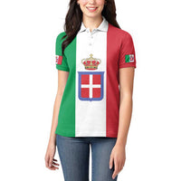 Personalized Italian Empire 1882-1960 Women Polo Shirt Flag Color Inspiration - Wonder Print Shop