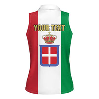 Personalized Italian Empire 1882-1960 Women Sleeveless Polo Shirt Flag Color Inspiration - Wonder Print Shop