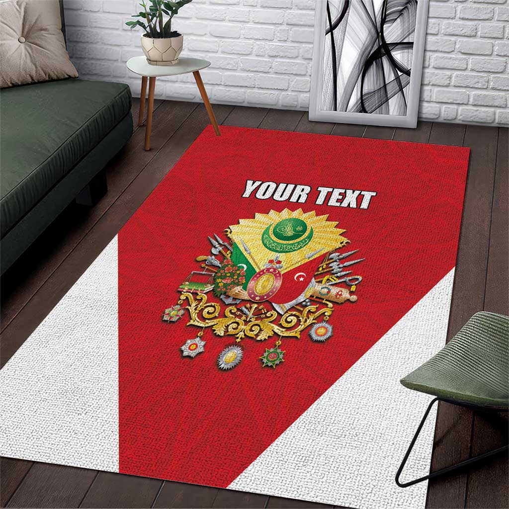 Personalized Ottoman Empire 1299-1922 Area Rug Flag Color Inspiration - Wonder Print Shop