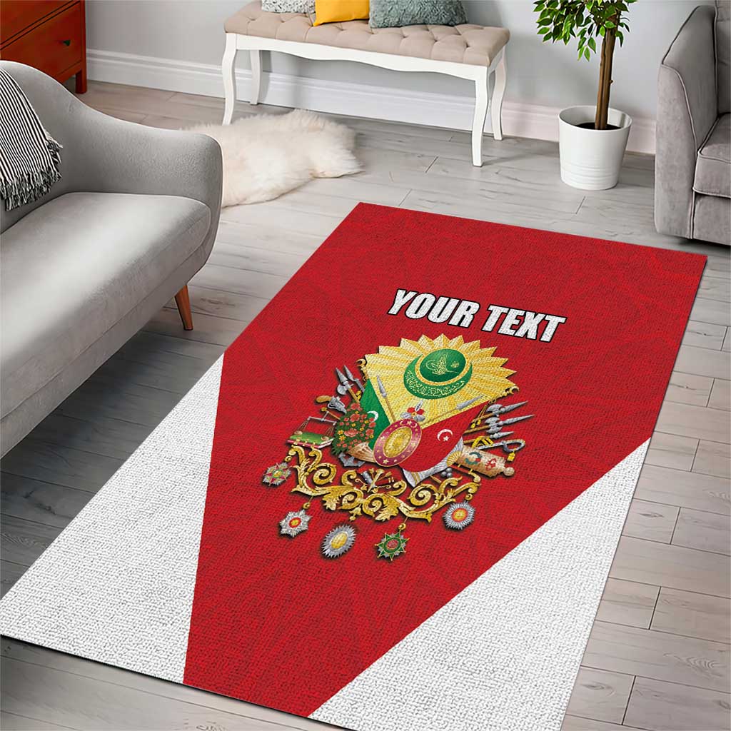 Personalized Ottoman Empire 1299-1922 Area Rug Flag Color Inspiration - Wonder Print Shop