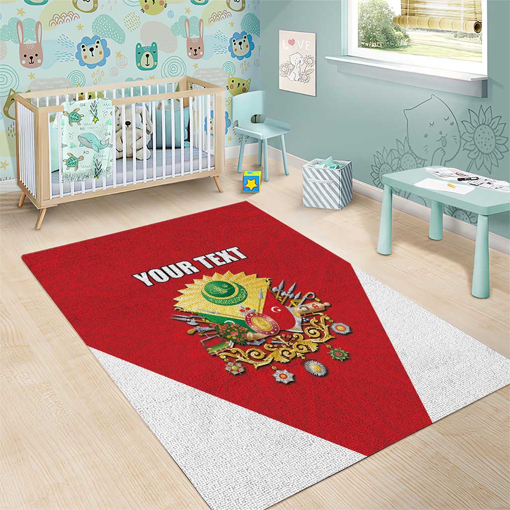 Personalized Ottoman Empire 1299-1922 Area Rug Flag Color Inspiration - Wonder Print Shop