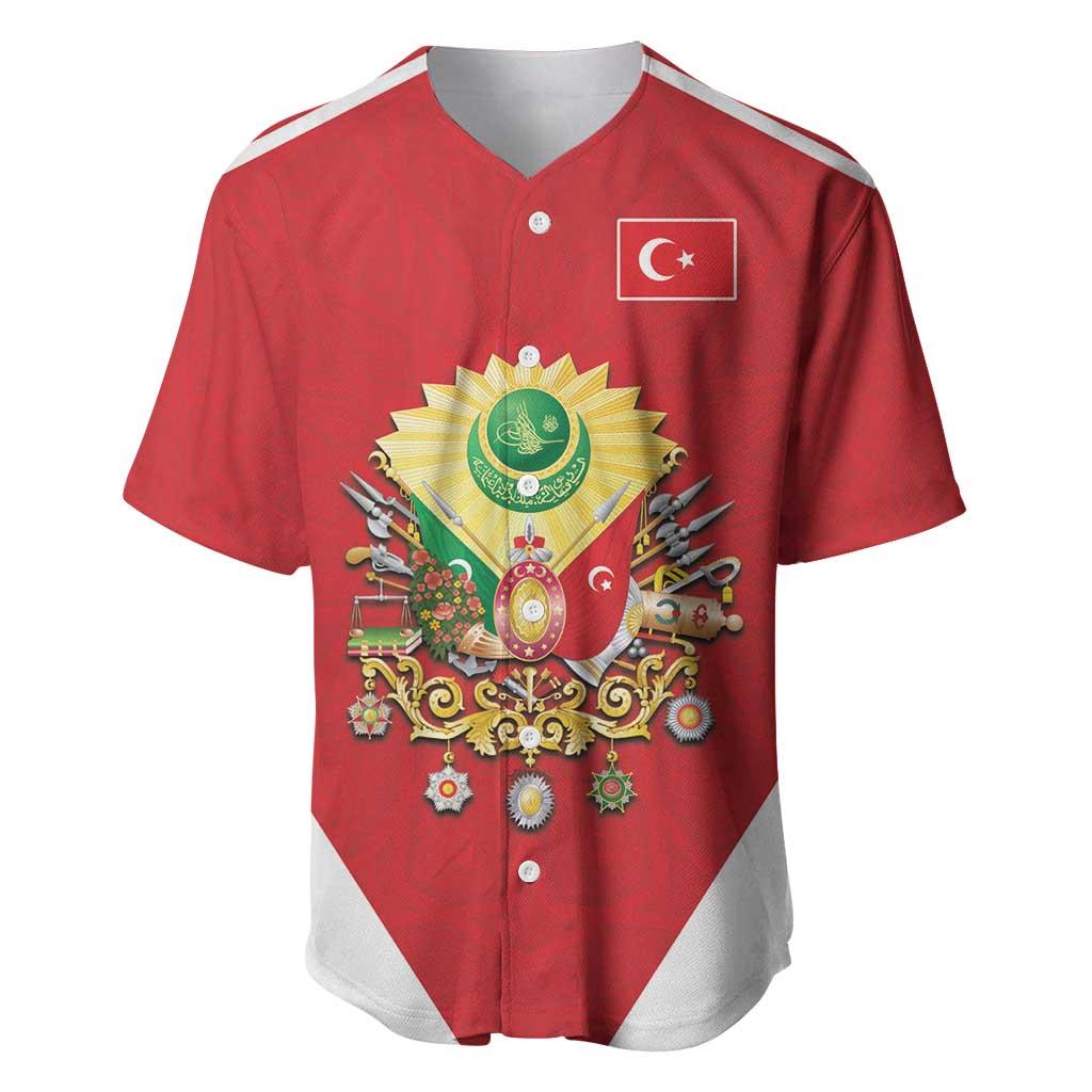 Personalized Ottoman Empire 1299-1922 Baseball Jersey Flag Color Inspiration - Wonder Print Shop