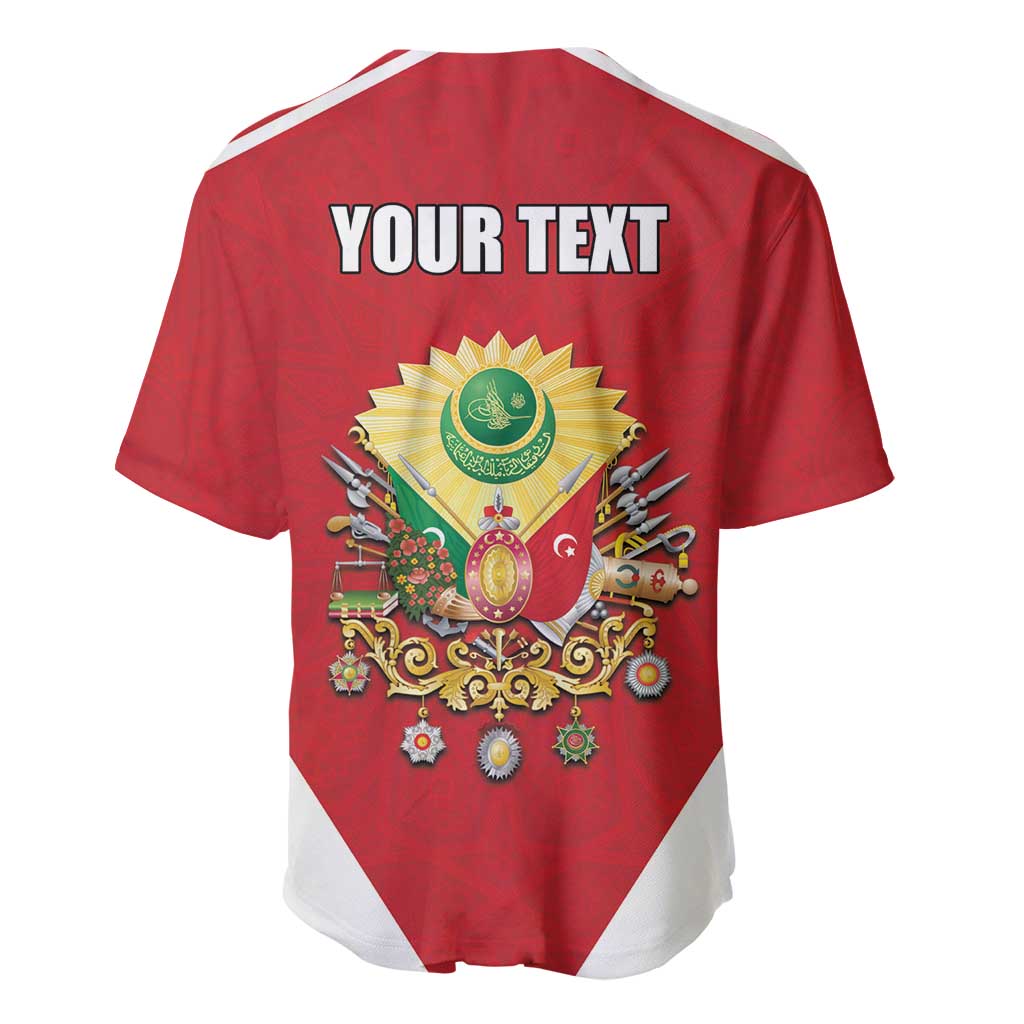 Personalized Ottoman Empire 1299-1922 Baseball Jersey Flag Color Inspiration - Wonder Print Shop