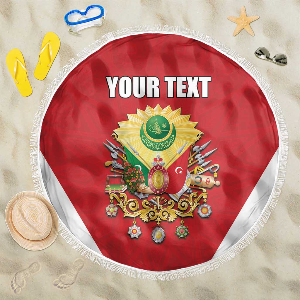Personalized Ottoman Empire 1299-1922 Beach Blanket Flag Color Inspiration - Wonder Print Shop