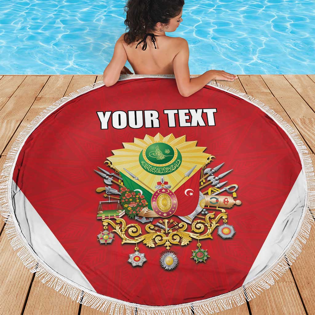 Personalized Ottoman Empire 1299-1922 Beach Blanket Flag Color Inspiration - Wonder Print Shop