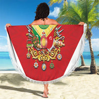 Personalized Ottoman Empire 1299-1922 Beach Blanket Flag Color Inspiration - Wonder Print Shop