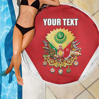 Personalized Ottoman Empire 1299-1922 Beach Blanket Flag Color Inspiration - Wonder Print Shop