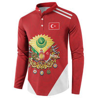Personalized Ottoman Empire 1299-1922 Button Sweatshirt Flag Color Inspiration - Wonder Print Shop