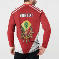 Personalized Ottoman Empire 1299-1922 Button Sweatshirt Flag Color Inspiration - Wonder Print Shop