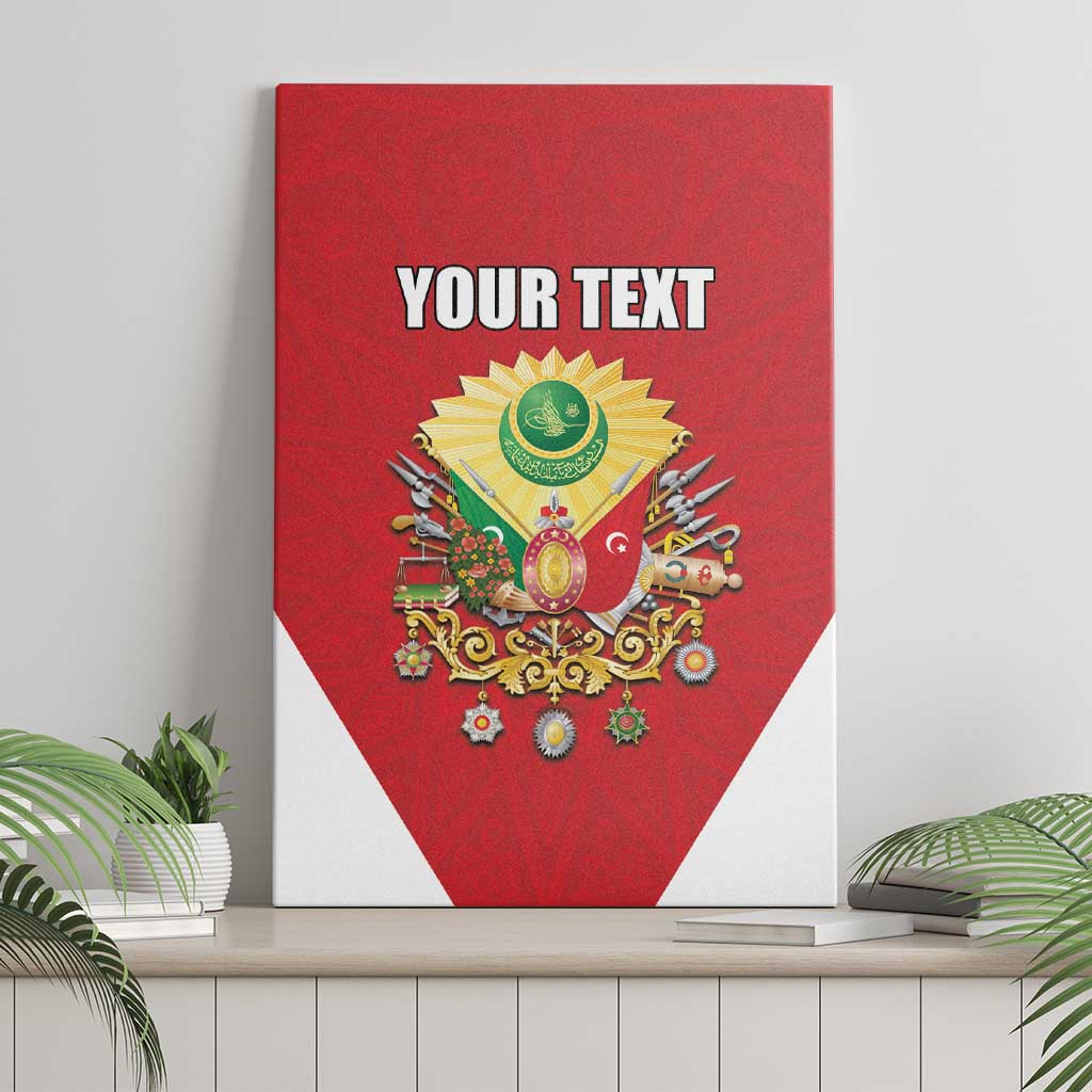 Personalized Ottoman Empire 1299-1922 Canvas Wall Art Flag Color Inspiration - Wonder Print Shop
