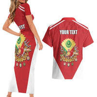 Personalized Ottoman Empire 1299-1922 Couples Matching Short Sleeve Bodycon Dress and Hawaiian Shirt Flag Color Inspiration - Wonder Print Shop