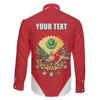 Personalized Ottoman Empire 1299-1922 Family Matching Long Sleeve Bodycon Dress and Hawaiian Shirt Flag Color Inspiration - Wonder Print Shop