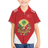 Personalized Ottoman Empire 1299-1922 Family Matching Long Sleeve Bodycon Dress and Hawaiian Shirt Flag Color Inspiration - Wonder Print Shop