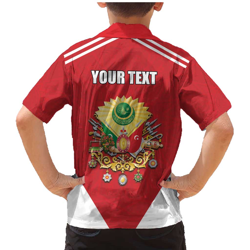 Personalized Ottoman Empire 1299-1922 Family Matching Mermaid Dress and Hawaiian Shirt Flag Color Inspiration - Wonder Print Shop