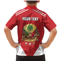 Personalized Ottoman Empire 1299-1922 Family Matching Mermaid Dress and Hawaiian Shirt Flag Color Inspiration - Wonder Print Shop