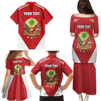 Personalized Ottoman Empire 1299-1922 Family Matching Puletasi and Hawaiian Shirt Flag Color Inspiration - Wonder Print Shop