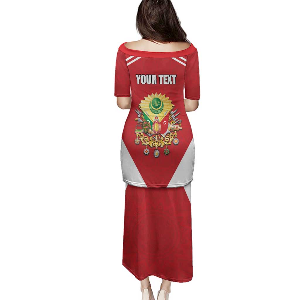 Personalized Ottoman Empire 1299-1922 Family Matching Puletasi and Hawaiian Shirt Flag Color Inspiration - Wonder Print Shop
