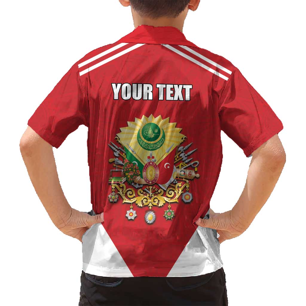 Personalized Ottoman Empire 1299-1922 Family Matching Tank Maxi Dress and Hawaiian Shirt Flag Color Inspiration - Wonder Print Shop