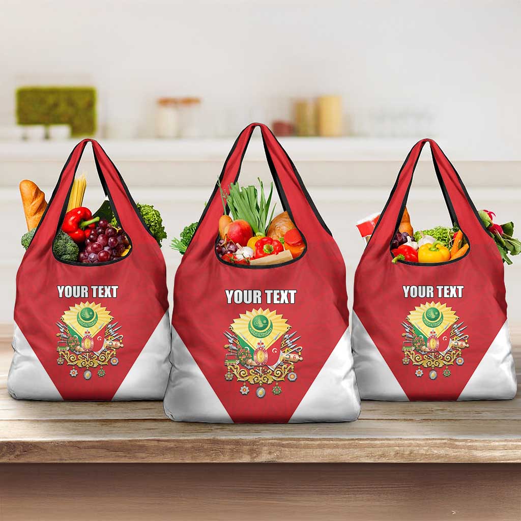 Personalized Ottoman Empire 1299-1922 Grocery Bag Flag Color Inspiration - Wonder Print Shop