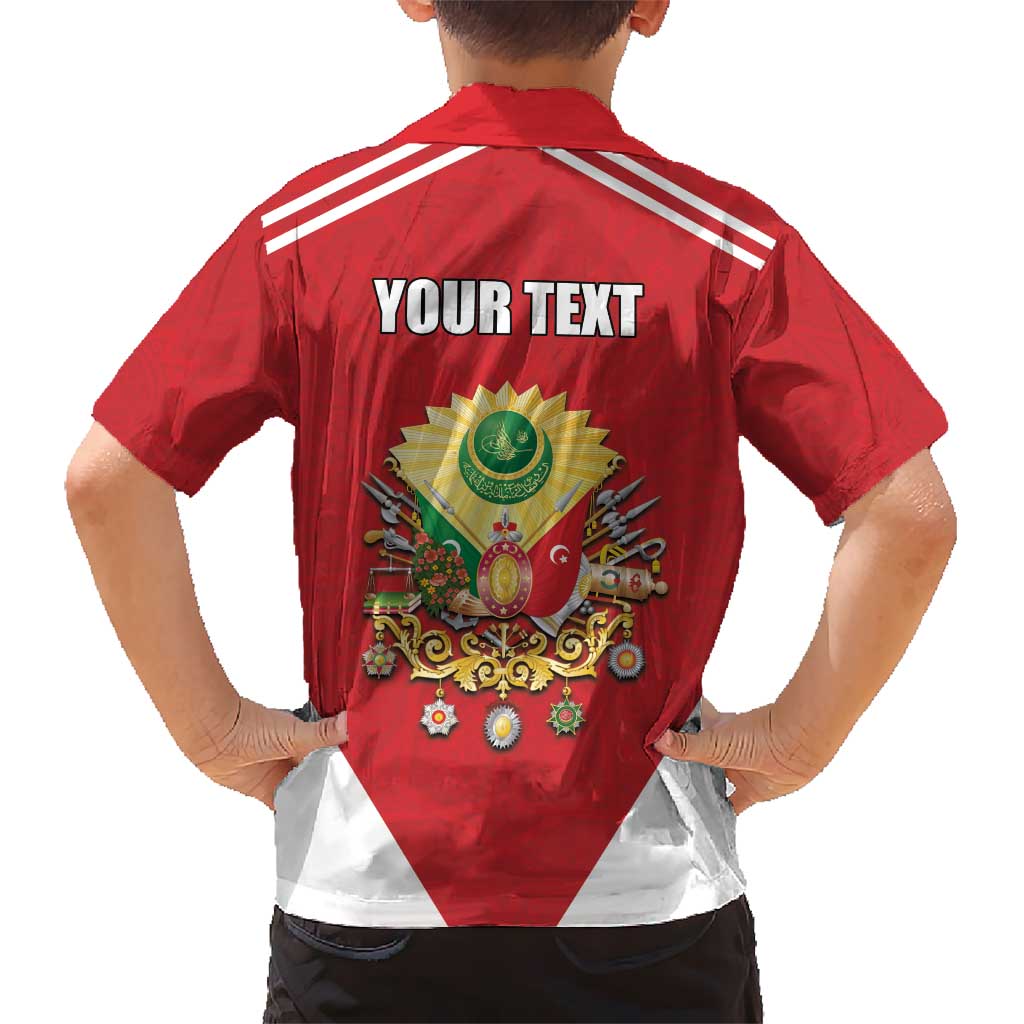 Personalized Ottoman Empire 1299-1922 Kid Hawaiian Shirt Flag Color Inspiration - Wonder Print Shop