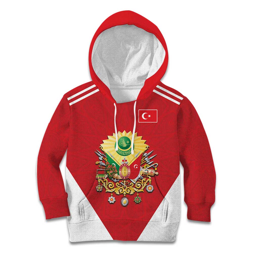 Personalized Ottoman Empire 1299-1922 Kid Hoodie Flag Color Inspiration - Wonder Print Shop