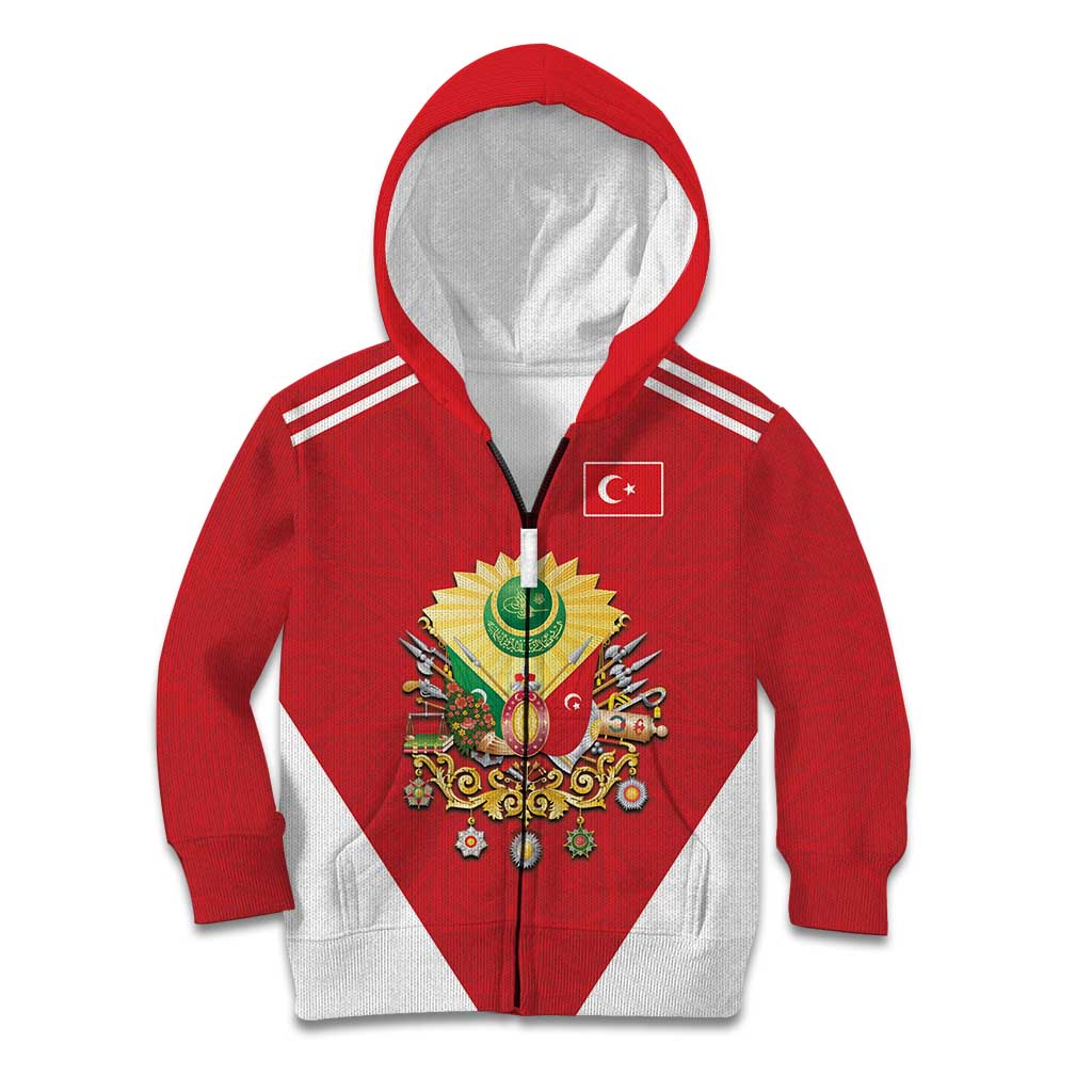 Personalized Ottoman Empire 1299-1922 Kid Hoodie Flag Color Inspiration - Wonder Print Shop