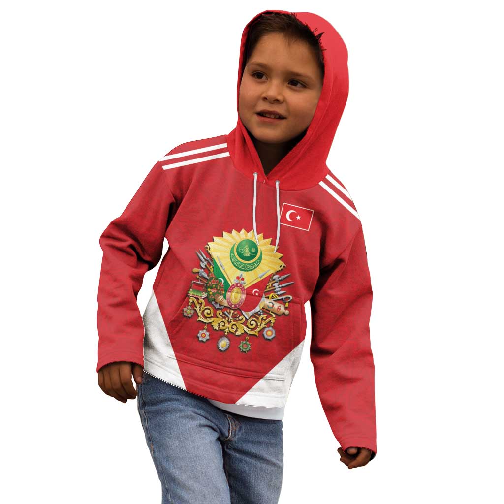 Personalized Ottoman Empire 1299-1922 Kid Hoodie Flag Color Inspiration - Wonder Print Shop