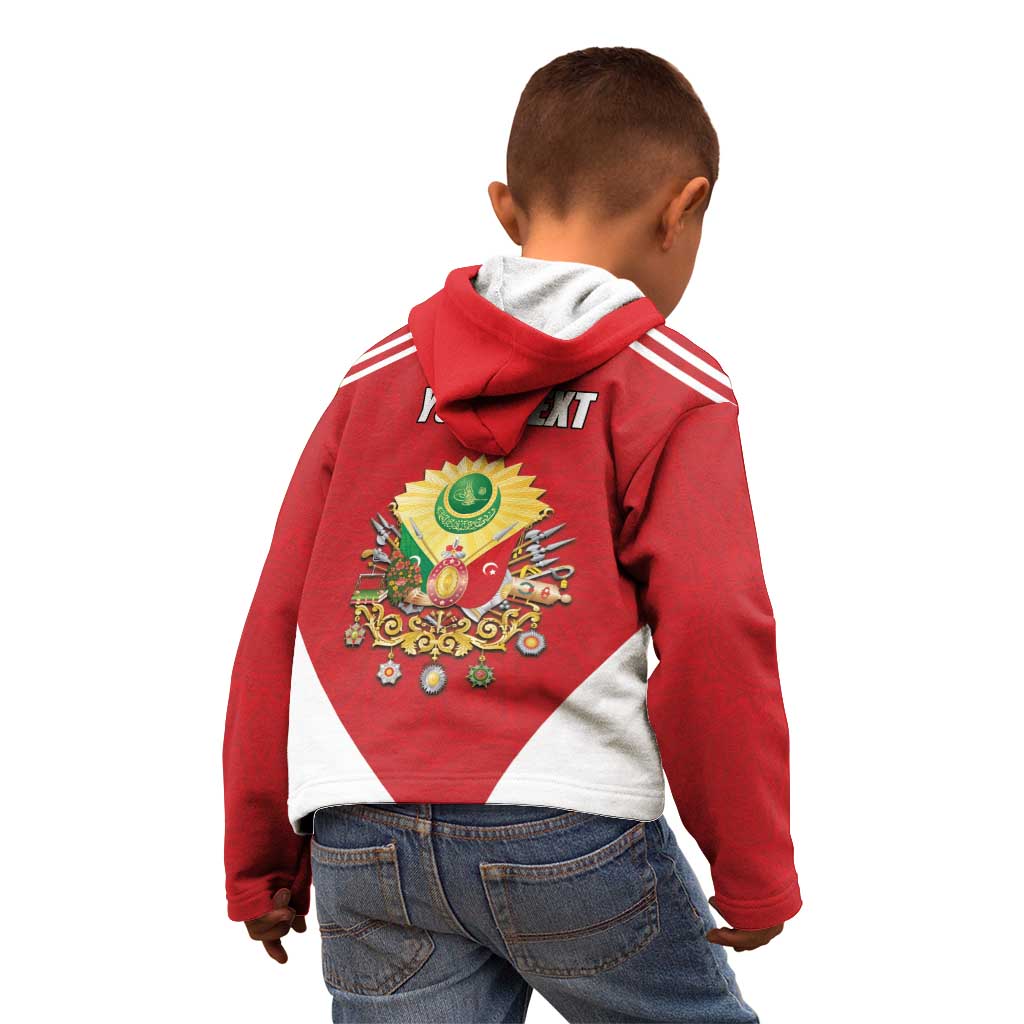 Personalized Ottoman Empire 1299-1922 Kid Hoodie Flag Color Inspiration - Wonder Print Shop