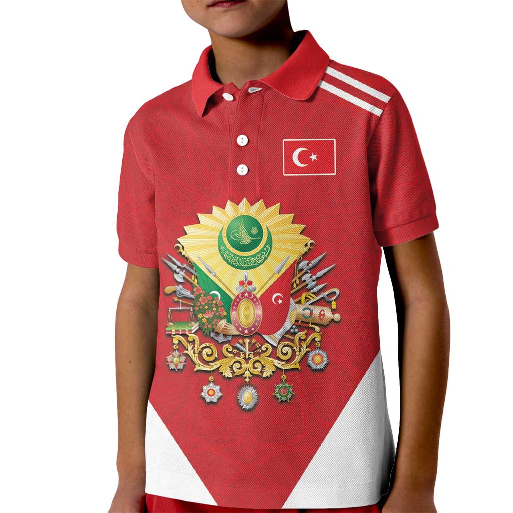 Personalized Ottoman Empire 1299-1922 Kid Polo Shirt Flag Color Inspiration - Wonder Print Shop