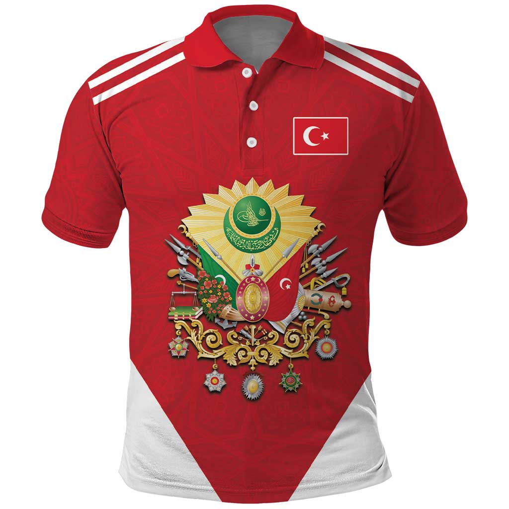 Personalized Ottoman Empire 1299-1922 Polo Shirt Flag Color Inspiration - Wonder Print Shop