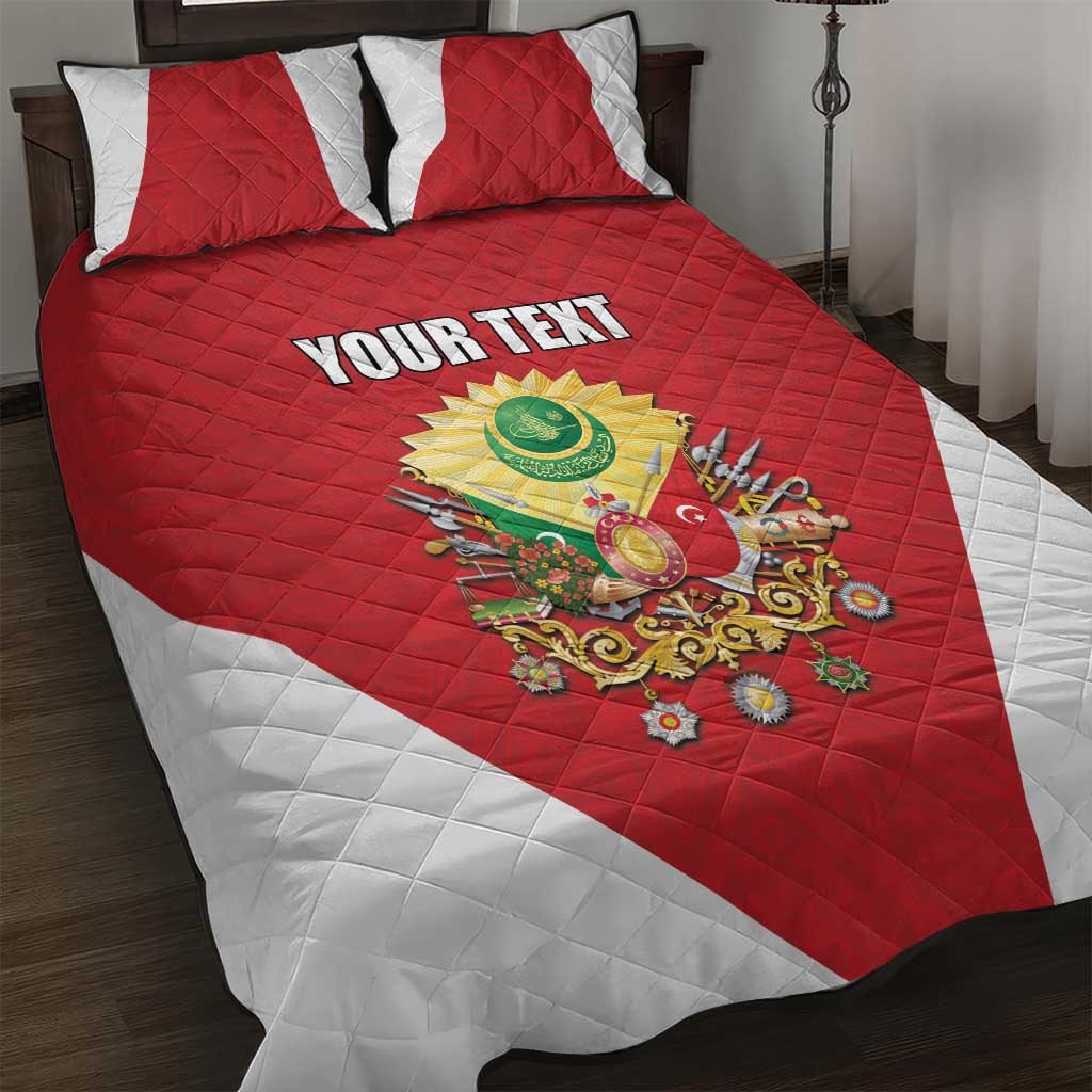 Personalized Ottoman Empire 1299-1922 Quilt Bed Set Flag Color Inspiration - Wonder Print Shop